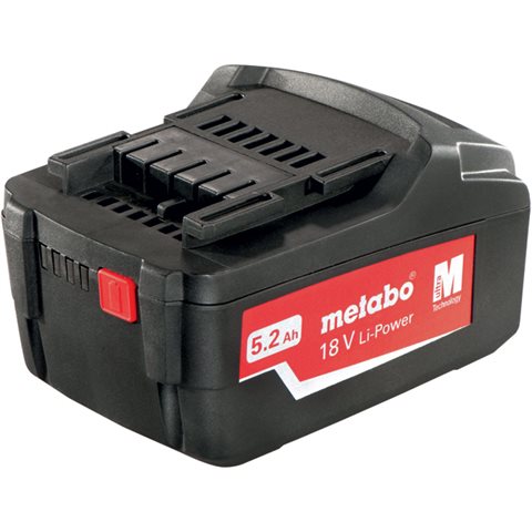 Metabo 18V Li-Power Batteri 5,2Ah