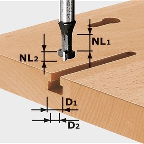 Festool HW S8 D10,5/NL13 T-notfräs 8mm spindel