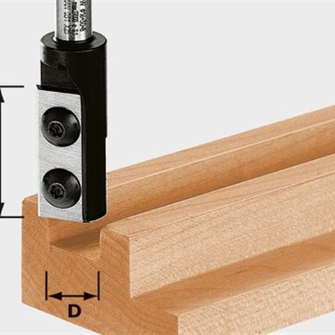 Festool HW S8 D12/30 WP Z1 Notfräs med vändskär, 8mm