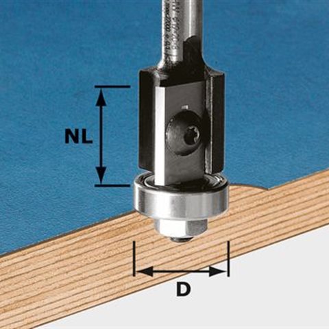 Festool HW S8 D19/20WM Z2 Kantfräs med vändskär, 8mm skaft