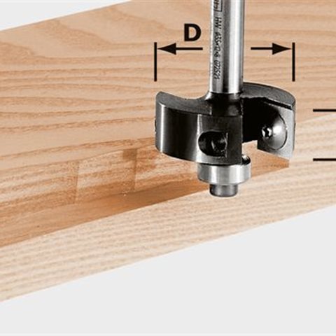 Festool HW S8 D38/12 Vändskärsfalsfräs 8mm HW-skaft