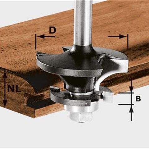 Festool HW S8 D43/21 A/KL Kontraprofilfräs 8mm spindel