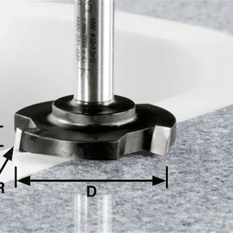 Festool HW D 52/R1ss S12 Planfräs 12mm spindel