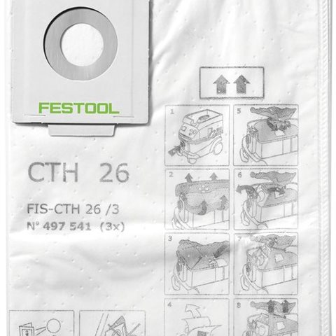 Festool FIS-CTH 48 Säkerhetsfiltersäck 3-pack