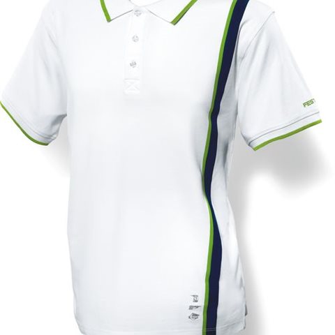 Festool 498463 Pikétröja vit, herr, M