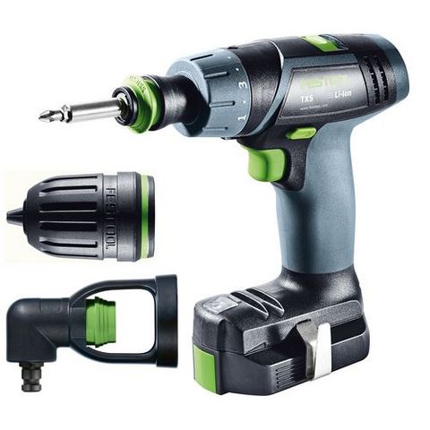 Festool TXS Li 2,6-Set Skruvdragare med batterier och laddare
