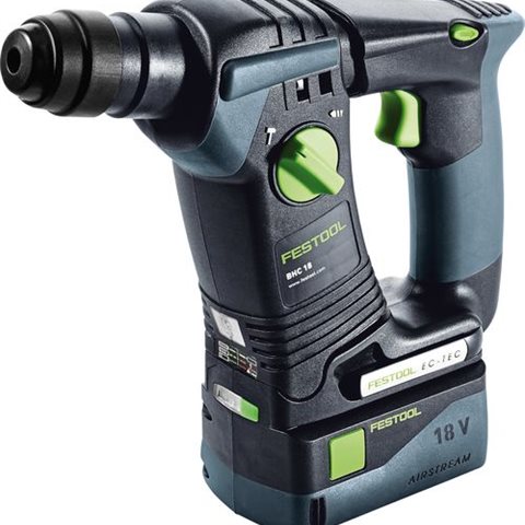 Festool BHC 18 Li 5,2-Plus Borrhammare med 5,2Ah batterier och laddare