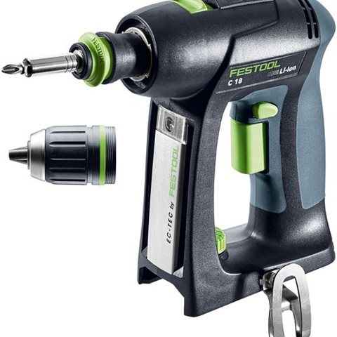 Festool C 18 Li-Basic Skruvdragare utan batterier och laddare