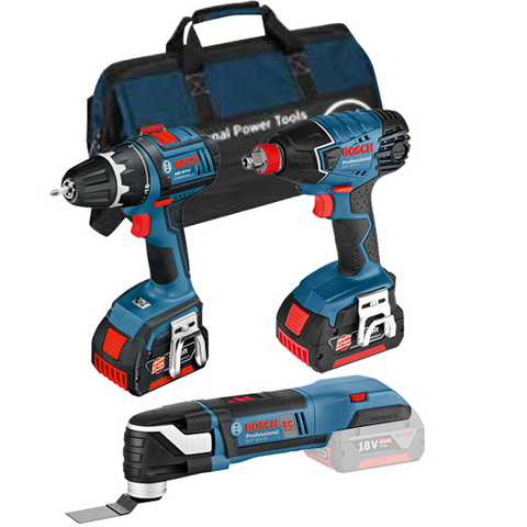 Bosch GSR 18 V-LI GDX 18 V-LI GOP 18 V-EC Verktygspaket